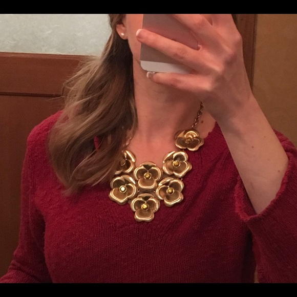 Baublebar gold flower statement necklace - Picture 4 of 4
